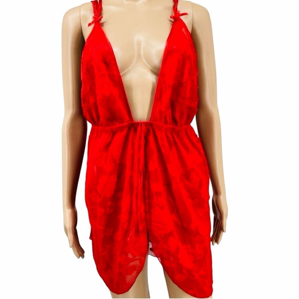 Dreamgirl Red Lace Babydoll lingerie Size 3X